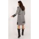 Palton dama lana, lung, gri cu scris negru, Sarina 4 - jojofashion.ro
