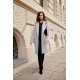 Palton dama midi oversize, gri, cu buzunare aplicate, Francys Palton dama midi oversize, gri, cu buzunare aplicate, Francys 4 - jojofashion.ro