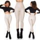 Colanti dama piele eco bej termici cu corset Jennie 5 - jojofashion.ro