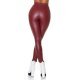 Colanti piele eco burgundy cu talie inalta Susan Colanti piele eco burgundy cu talie inalta Susan 5 - jojofashion.ro
