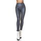 Colanti piele eco gri cu talie inalta Susan Colanti piele eco gri cu talie inalta Susan 2 - jojofashion.ro