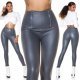 Colanti piele eco gri cu talie inalta Susan Colanti piele eco gri cu talie inalta Susan 7 - jojofashion.ro