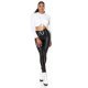Colanti negri piele eco cu talie inalta Susan Colanti negri piele eco cu talie inalta Susan 5 - jojofashion.ro