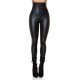 Colanti dama piele eco negri termici cu corset Jennie 2 - jojofashion.ro
