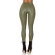 Colanti termici kaki cu talie inalta snake print Krissty 4 - jojofashion.ro