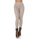 Colanti termici bej cu talie inalta snake print Krissty 2 - jojofashion.ro