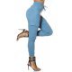 Pantaloni dama albastri cargo cu buzunare aplicate Haru Pantaloni dama albastri cargo cu buzunare aplicate Haru 2 - jojofashion.ro