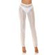 Pantaloni dama albi, transparenti, cu talia inalta, Najjari Pantaloni dama albi, transparenti, cu talia inalta, Najjari 2 - jojofashion.ro