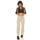 Pantaloni dama cargo bej, din bumbac, cu talia inalta, Morann Pantaloni dama cargo bej, din bumbac, cu talia inalta, Morann 6 - jojofashion.ro