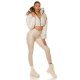 Pantaloni dama cargo, bej, din piele eco, Eliska Pantaloni dama cargo, bej, din piele eco, Eliska 6 - jojofashion.ro