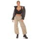 Pantaloni dama cargo, cappuccino, oversize, Tenille Pantaloni dama cargo, cappuccino, oversize, Tenille 4 - jojofashion.ro