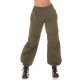 Pantaloni dama cargo, kaki, oversize, Tenille Pantaloni dama cargo, kaki, oversize, Tenille 2 - jojofashion.ro