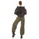 Pantaloni dama cargo, kaki, oversize, Tenille Pantaloni dama cargo, kaki, oversize, Tenille 6 - jojofashion.ro
