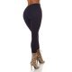 Pantaloni dama casual, bleumarin navy, cu talia inalta, mulati, Shamra 3 - jojofashion.ro