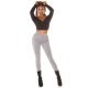 Pantaloni dama casual bronz in carouri mici Klasikinis Pantaloni dama casual bronz in carouri mici Klasikinis 7 - jojofashion.ro