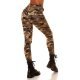 Pantaloni dama casual cappuccino army print mulati Armeeck Pantaloni dama casual cappuccino army print mulati Armeeck 3 - jojofashion.ro
