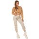 Pantaloni dama casual, cargo, bej, cu talia inalta, Mynevo Pantaloni dama casual, cargo, bej, cu talia inalta, Mynevo 4 - jojofashion.ro