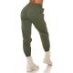 Pantaloni dama casual, cargo, kaki, cu talia inalta, Mynevo 3 - jojofashion.ro