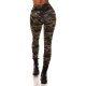 Pantaloni dama, casual, kaki, army print, mulati, Armeeck Pantaloni dama, casual, kaki, army print, mulati, Armeeck 3 - jojofashion.ro