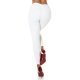 Pantaloni dama eleganti albi cu banda elastica sub talpa Paisley 4 - jojofashion.ro
