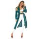 Pantaloni dama eleganti albi cu banda elastica sub talpa Paisley 5 - jojofashion.ro
