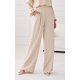 Pantaloni dama eleganti evazati, bej, cu talia inalta, Alaya 2 - jojofashion.ro