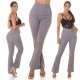 Pantaloni dama eleganti evazati gri Felipa Pantaloni dama eleganti evazati gri Felipa 6 - jojofashion.ro