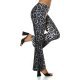 Pantaloni dama eleganti evazati leopard print gri Madlene Pantaloni dama eleganti evazati leopard print gri Madlene 2 - jojofashion.ro