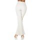 Pantaloni dama eleganti evazati office bej Catlin 3 - jojofashion.ro