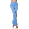 Pantaloni dama eleganti evazati office bleu Catlin