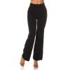 Pantaloni dama eleganti evazati office negri Catlin