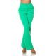 Pantaloni dama eleganti evazati office verzi Catlin 2 - jojofashion.ro