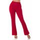 Pantaloni dama eleganti evazati rosii Felipa Pantaloni dama eleganti evazati rosii Felipa 2 - jojofashion.ro