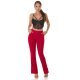 Pantaloni dama eleganti evazati rosii Felipa Pantaloni dama eleganti evazati rosii Felipa 4 - jojofashion.ro