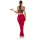 Pantaloni dama eleganti evazati rosii Felipa Pantaloni dama eleganti evazati rosii Felipa 5 - jojofashion.ro
