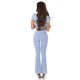 Pantaloni dama eleganti evazati baby blue vascoza Fernanda 6 - jojofashion.ro
