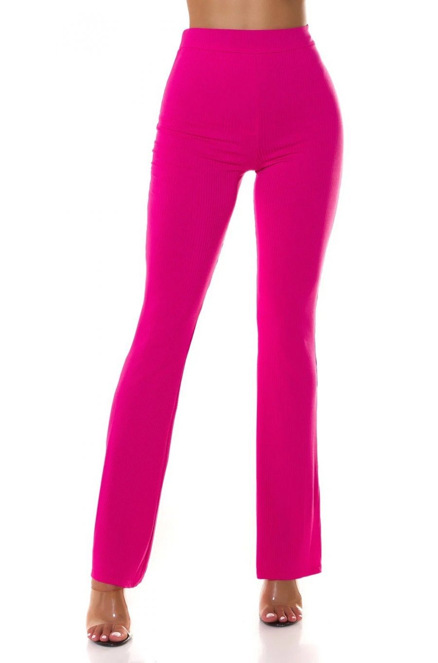 Pantaloni dama eleganti evazati roz vascoza Fernanda Pantaloni dama eleganti evazati roz vascoza Fernanda 1 - jojofashion.ro