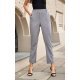 Pantaloni dama eleganti, gri, cu talie inalta, Ericka 2 - jojofashion.ro