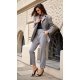 Pantaloni dama eleganti, gri, cu talie inalta, Ericka Pantaloni dama eleganti, gri, cu talie inalta, Ericka 6 - jojofashion.ro