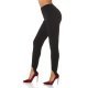 Pantaloni dama eleganti negri cu banda elastica sub talpa Paisley 2 - jojofashion.ro
