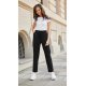 Pantaloni dama eleganti, negri, cu talie inalta, Ericka Pantaloni dama eleganti, negri, cu talie inalta, Ericka 5 - jojofashion.ro