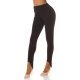 Pantaloni dama eleganti, negri, talie inalta, cu banda elastica sub talpa, Wendy 3 - jojofashion.ro