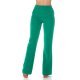 Pantaloni dama eleganti office verzi cu talia inalta Clara 2 - jojofashion.ro