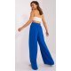 Pantaloni dama evazati, albastri, vaporosi, largi, Teagan Pantaloni dama evazati, albastri, vaporosi, largi, Teagan 5 - jojofashion.ro