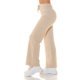Pantaloni dama evazati, bej, din vascoza, cu talia inalta, Killya Pantaloni dama evazati, bej, din vascoza, cu talia inalta, Killya 2 - jojofashion.ro