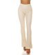 Pantaloni dama evazati bej piele eco vatuiti Damaris Pantaloni dama evazati bej piele eco vatuiti Damaris 2 - jojofashion.ro