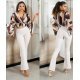 Pantaloni dama evazati bej cu talia inalta Keyla Pantaloni dama evazati bej cu talia inalta Keyla 5 - jojofashion.ro