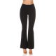Pantaloni dama evazati negri cu talia inalta Keyla Pantaloni dama evazati negri cu talia inalta Keyla 2 - jojofashion.ro