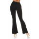 Pantaloni dama evazati negri cu talia inalta Keyla Pantaloni dama evazati negri cu talia inalta Keyla 3 - jojofashion.ro