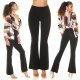 Pantaloni dama evazati negri cu talia inalta Keyla Pantaloni dama evazati negri cu talia inalta Keyla 6 - jojofashion.ro